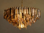 Neve Tubular Glass Round Chandelier