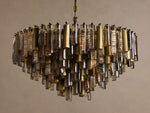 Neve Tubular Glass Round Chandelier