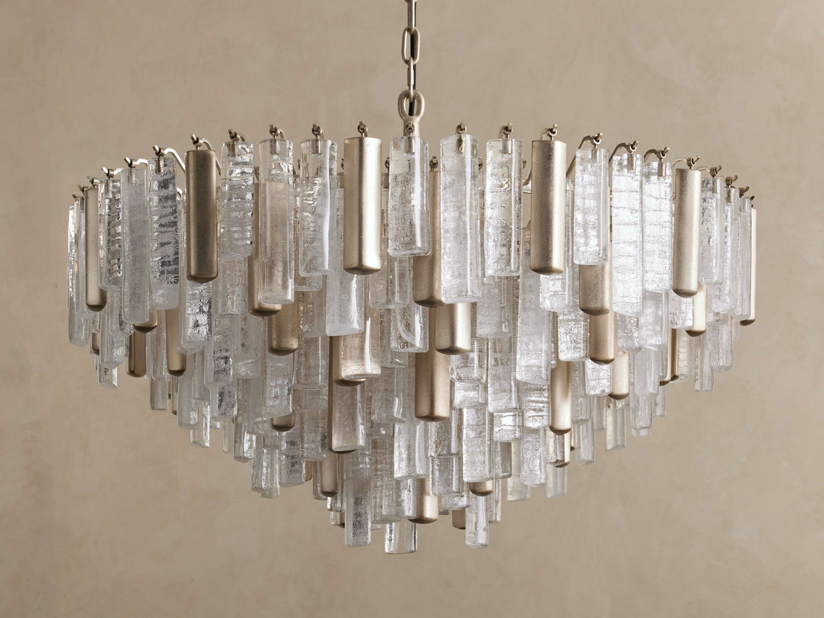 Neve Tubular Glass Round Chandelier