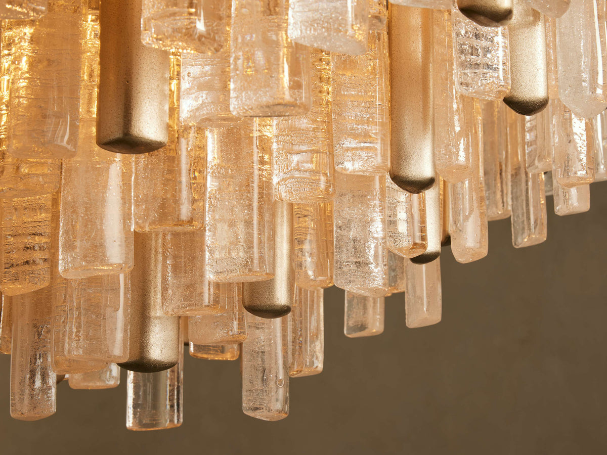 Neve Tubular Glass Round Chandelier