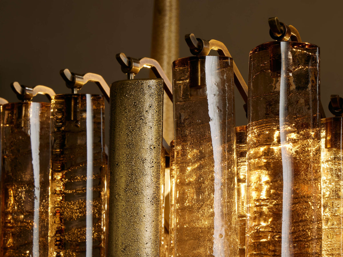 Neve Tubular Glass Linear Chandelier