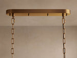 Neve Tubular Glass Linear Chandelier