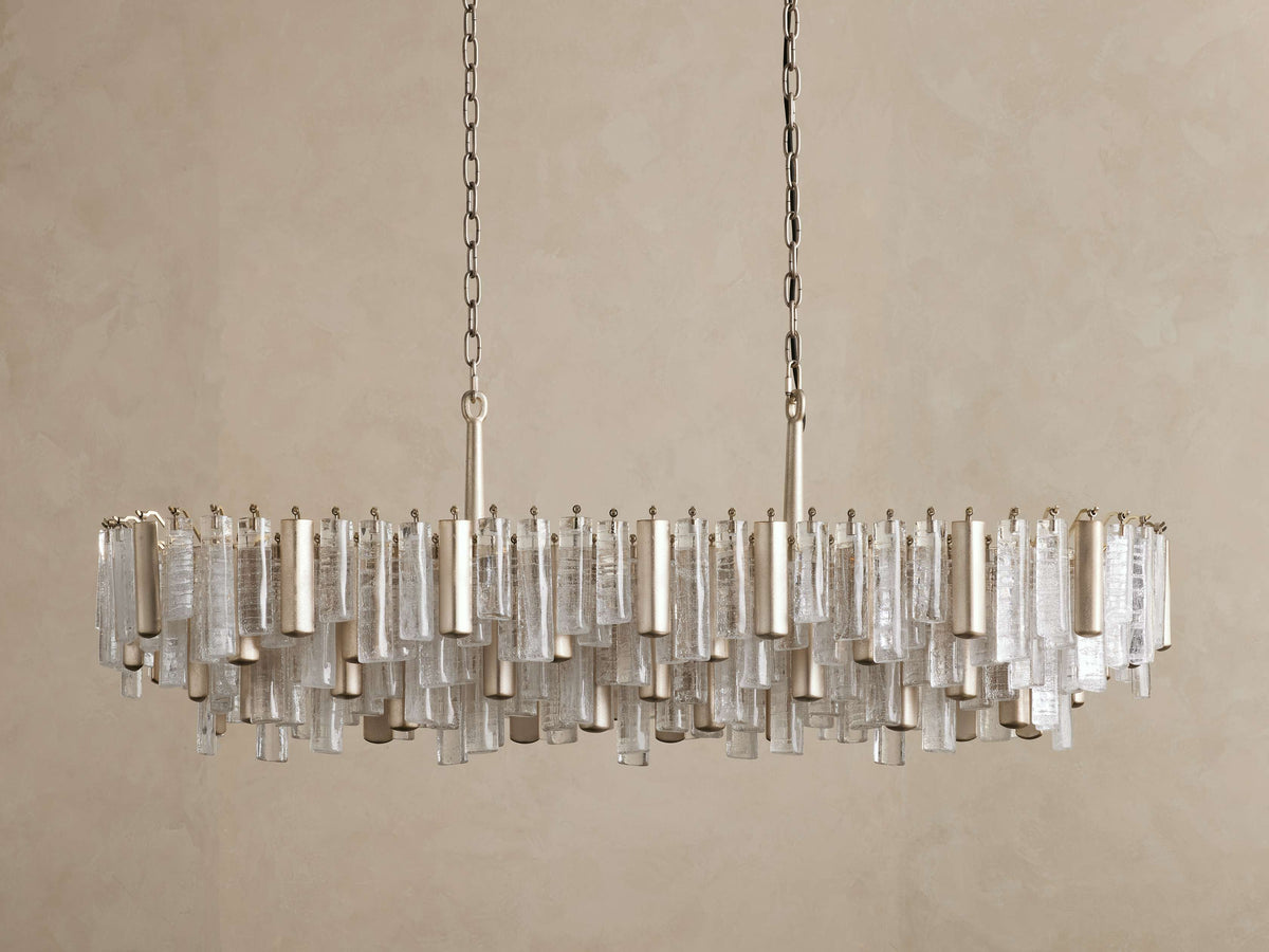 Neve Tubular Glass Linear Chandelier