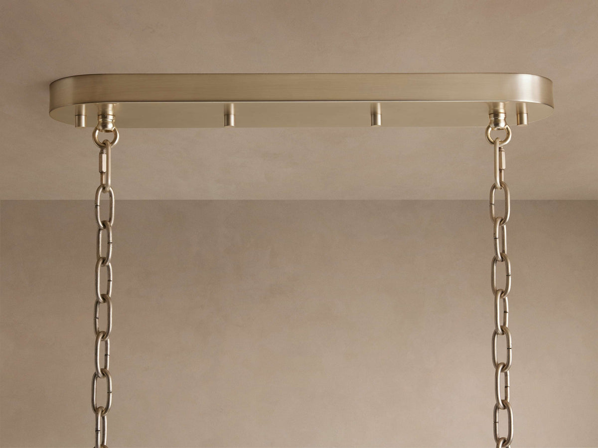 Neve Tubular Glass Linear Chandelier