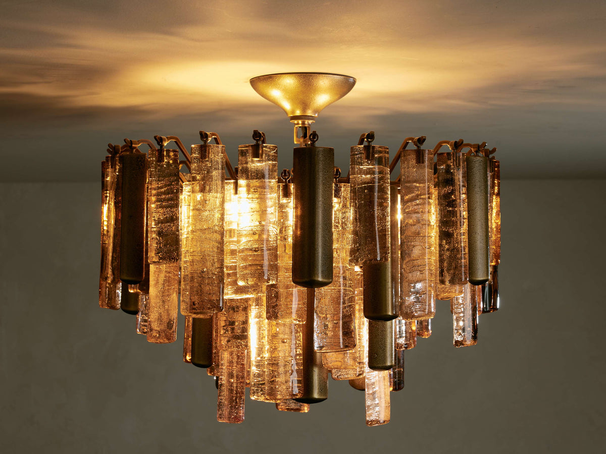 Neve Tubular Glass Flush Mount