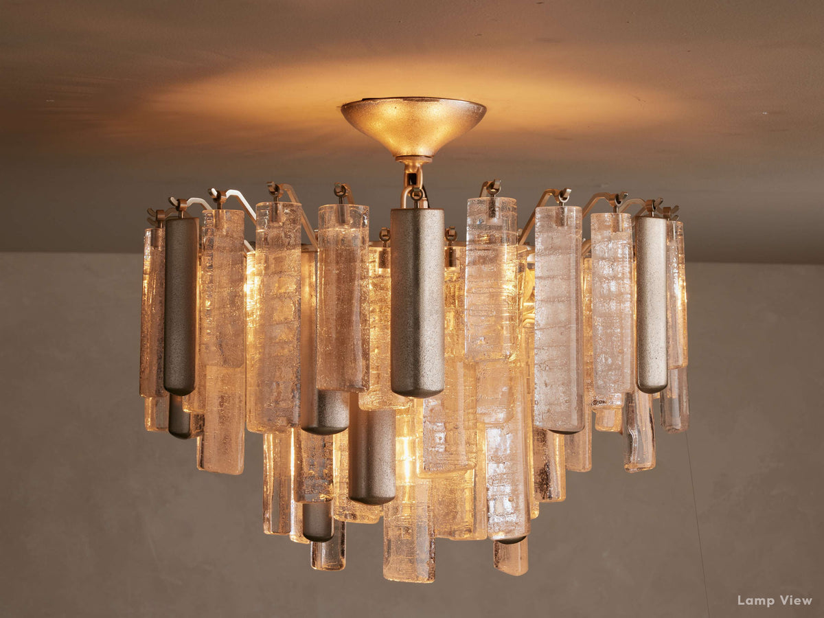 Neve Tubular Glass Flush Mount