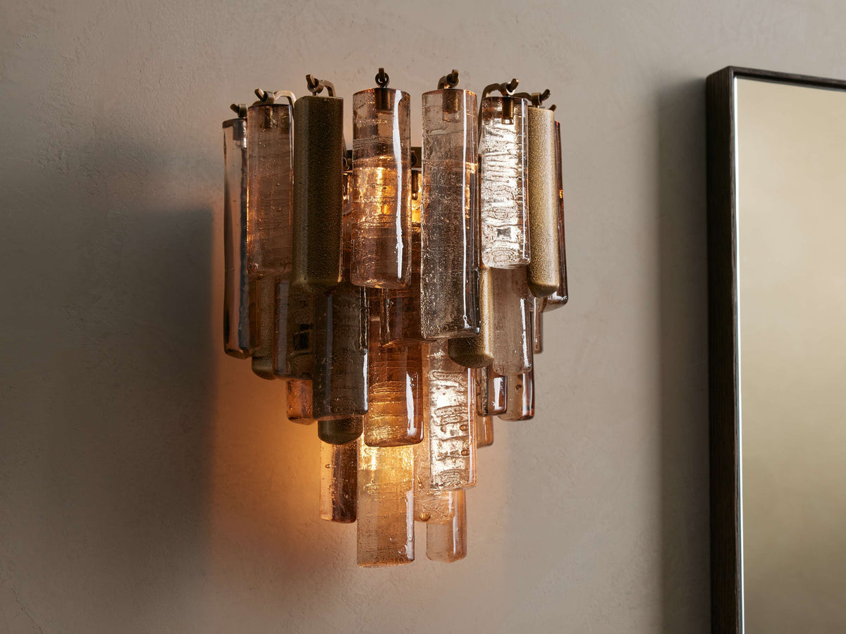 Neve Tubular Glass Wall Sconce