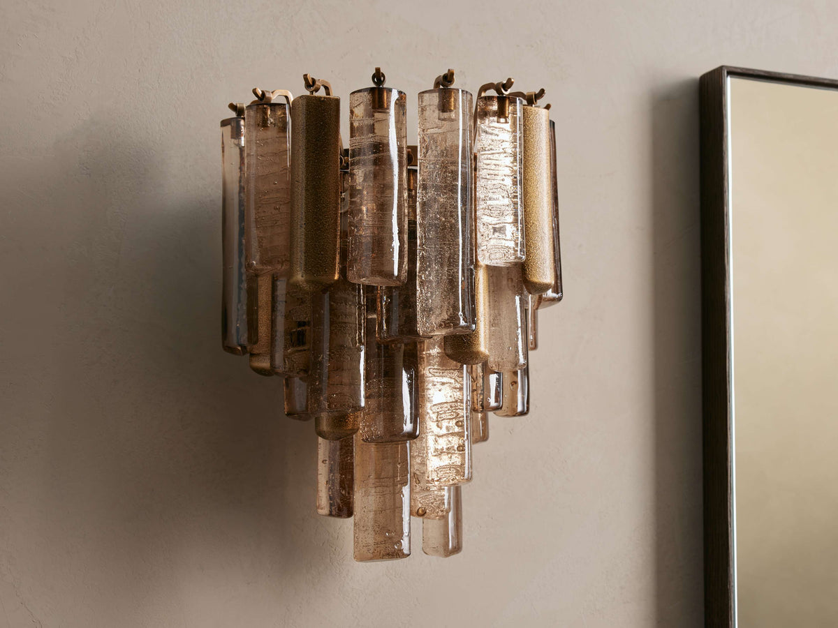 Neve Tubular Glass Wall Sconce