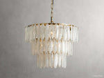 Verna Slumped Glass Round Chandelier