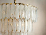 Verna Slumped Glass Round Chandelier