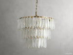 Verna Slumped Glass Round Chandelier
