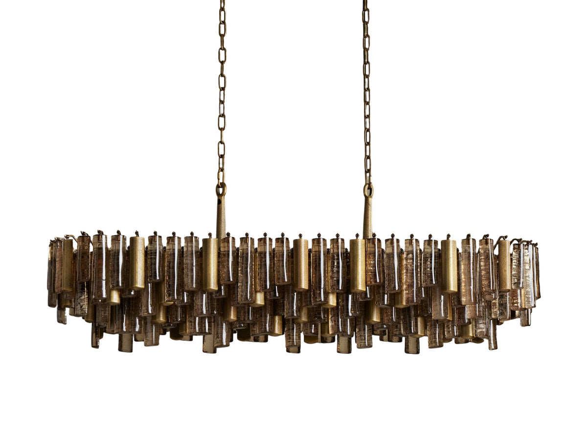 Neve Tubular Glass Linear Chandelier