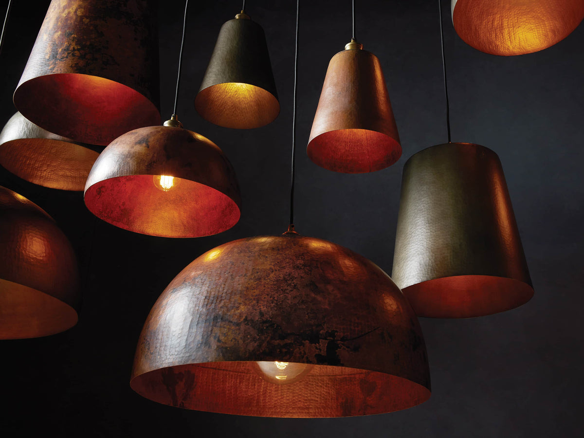 Recycled Dome Pendant Light