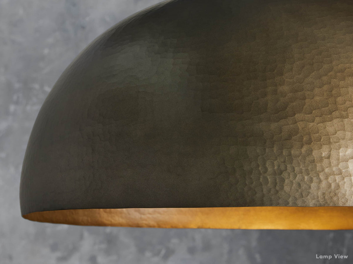 Recycled Dome Pendant Light