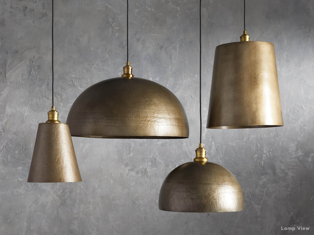 Recycled Dome Pendant Light