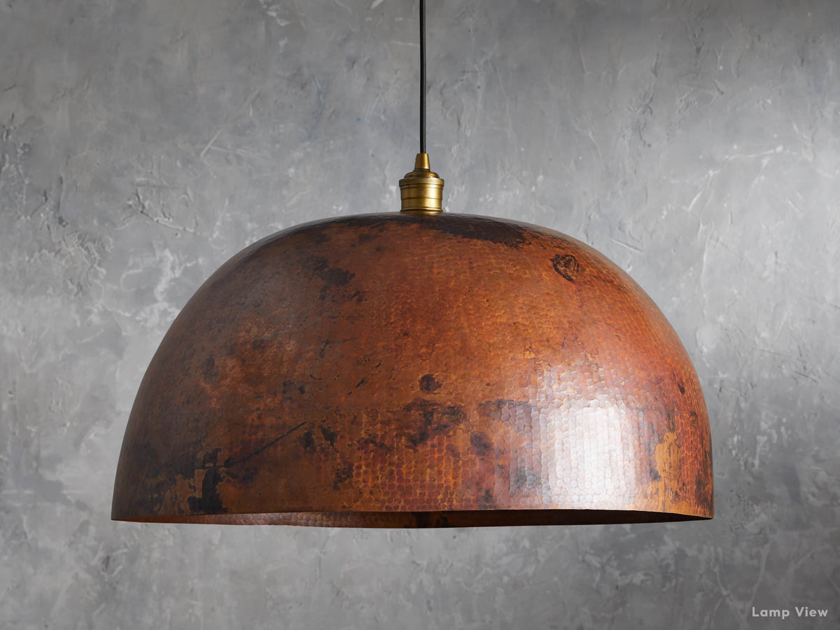 Recycled Dome Pendant Light