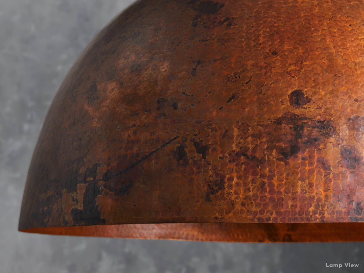 Recycled Dome Pendant Light