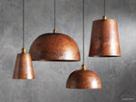 Recycled Dome Pendant Light