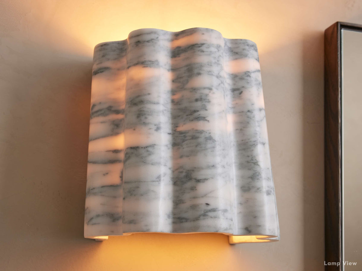 Faine Chiseled Marble Wall Sconce