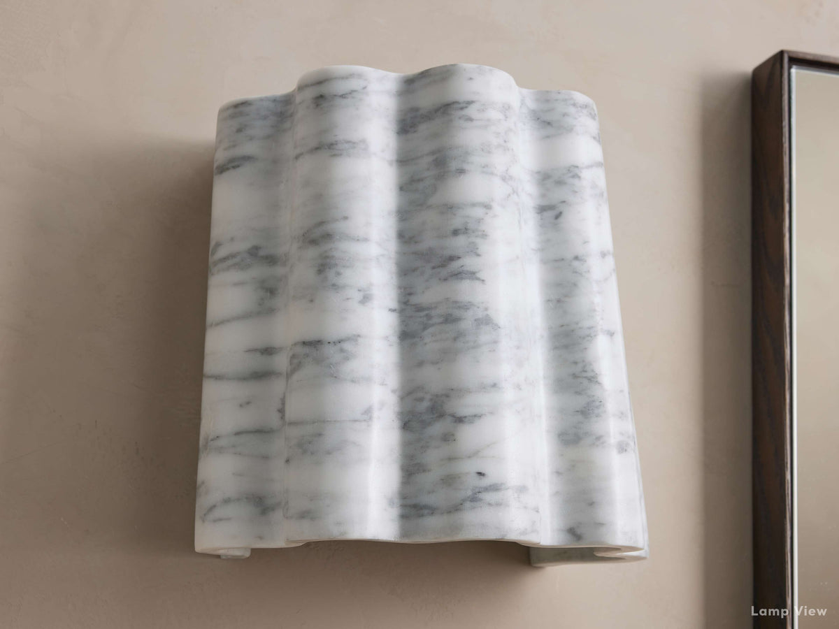 Faine Chiseled Marble Wall Sconce