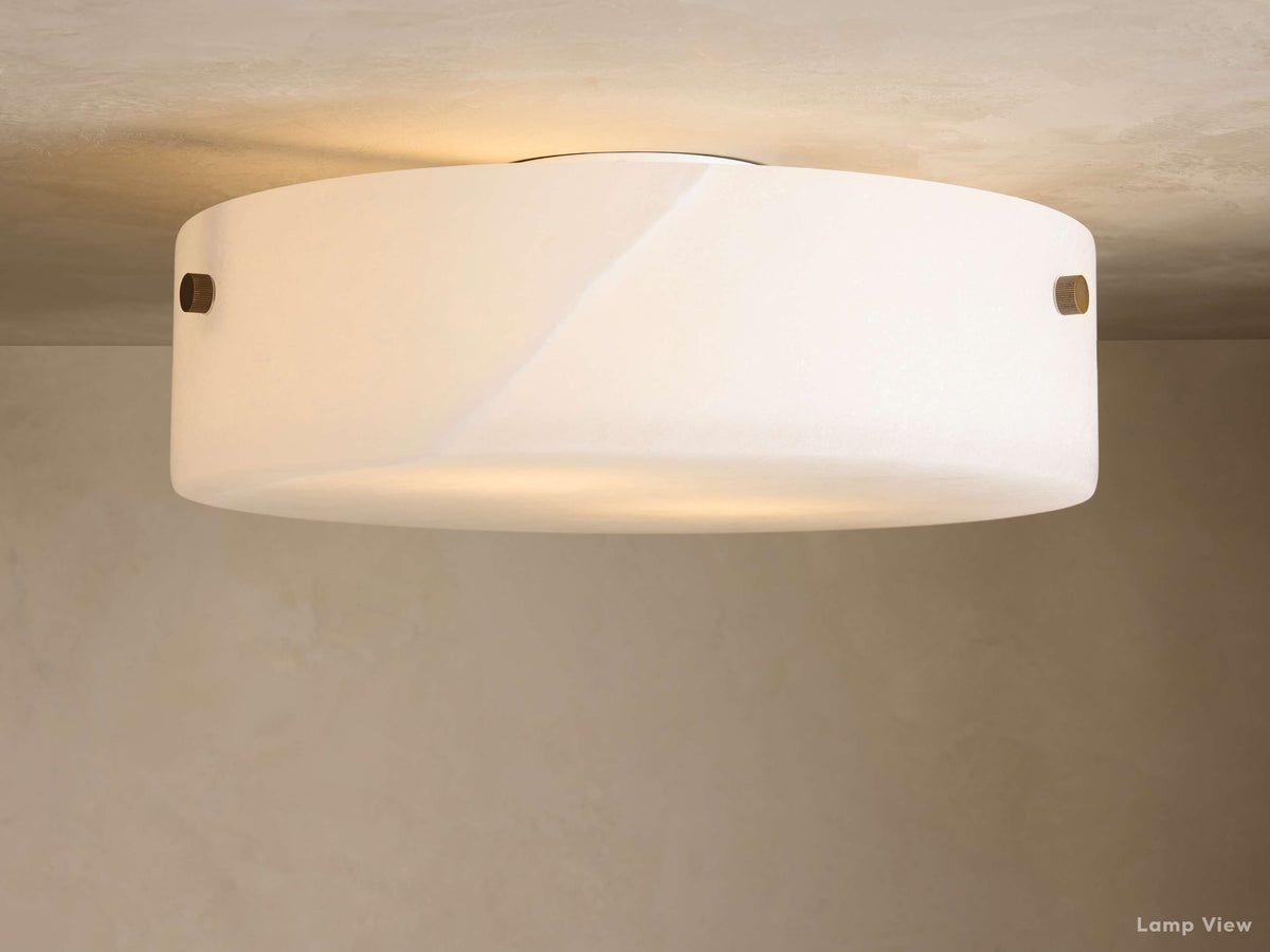 Chayla Subtle Alabaster Flush Mount
