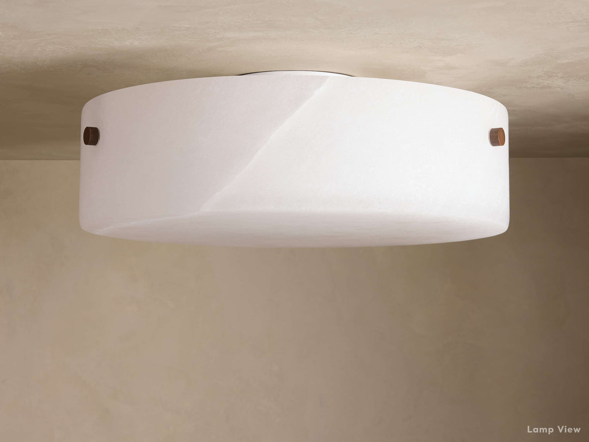 Chayla Subtle Alabaster Flush Mount