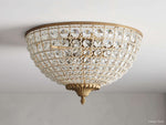 Poppy Crystal Sphere Flush Mount