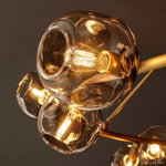Bubble Organic Glass Round Chandelier 36"
