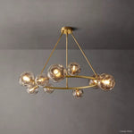 Bubble Organic Glass Round Chandelier 48"
