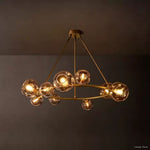 Bubble Organic Glass Round Chandelier 48"