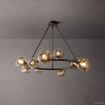 Bubble Organic Glass Round Chandelier 48"