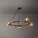 Bubble Organic Glass Round Chandelier 48"