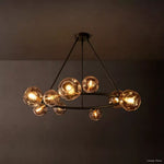 Bubble Organic Glass Round Chandelier 48"