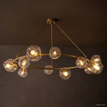 Bubble Organic Glass Round Chandelier 60"