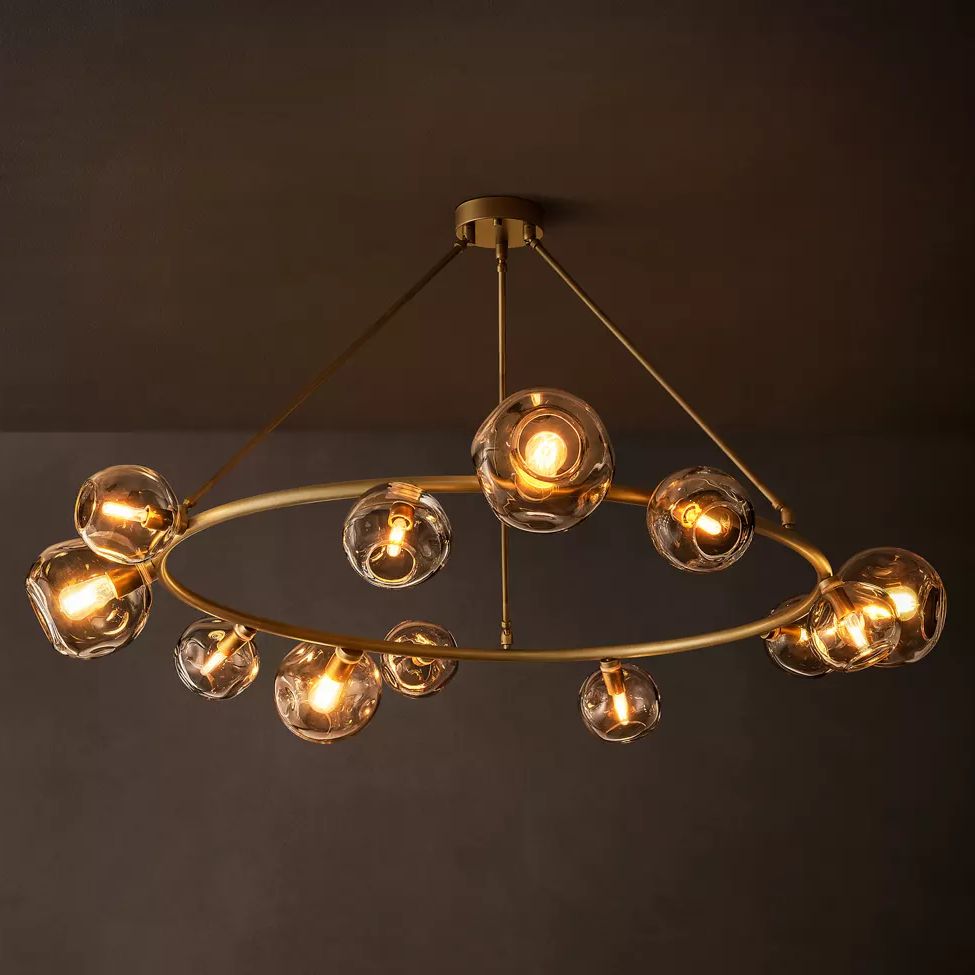 Bubble Round Chandelier 60"