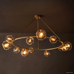 Bubble Organic Glass Round Chandelier 60"