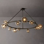 Bubble Organic Glass Round Chandelier 60"
