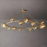 Bubble Organic Glass Round Chandelier 72"