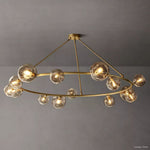 Bubble Organic Glass Round Chandelier 72"