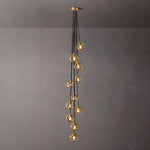 Bubble Organic Glass Cascade Chandelier 20"
