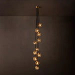 Bubble Organic Glass Cascade Chandelier 20"