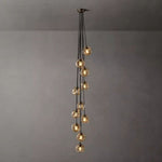 Bubble Organic Glass Cascade Chandelier 20"