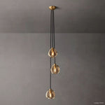 Bubble Organic Glass Cascade Pendant Light