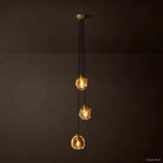 Bubble Organic Glass Cascade Pendant Light