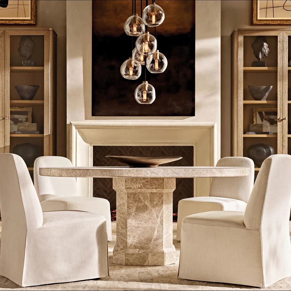Bubble Organic Glass Cascade Pendant Light