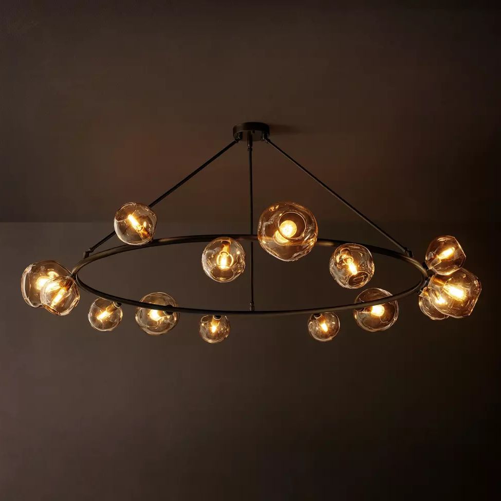 Bubble Round Chandelier 84"