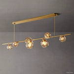 Bubble Organic Glass Linear Chandelier 78"