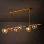 Bubble Organic Glass Linear Chandelier 60"