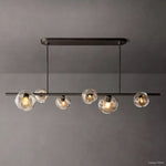 Bubble Organic Glass Linear Chandelier 60"