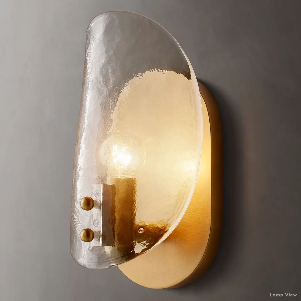 Shell Airy Glass Wall Sconce